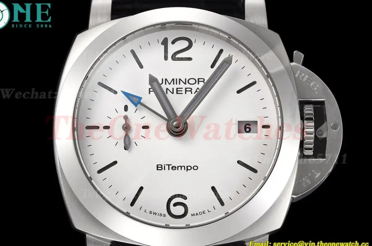 Luminor PAM1367 Bitempo GMT 40mm SS LE White Dial VSF P900