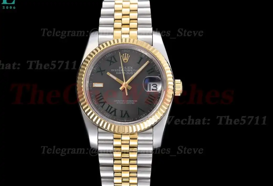 Datejust 126233 36mm Jub SS YG Grey Rmn GDF MY8215