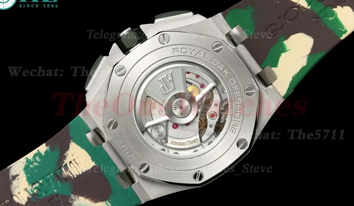 Royal Oak Offshore 26400SO Camouflage 44mm SS RU Green Dial TKF A7750