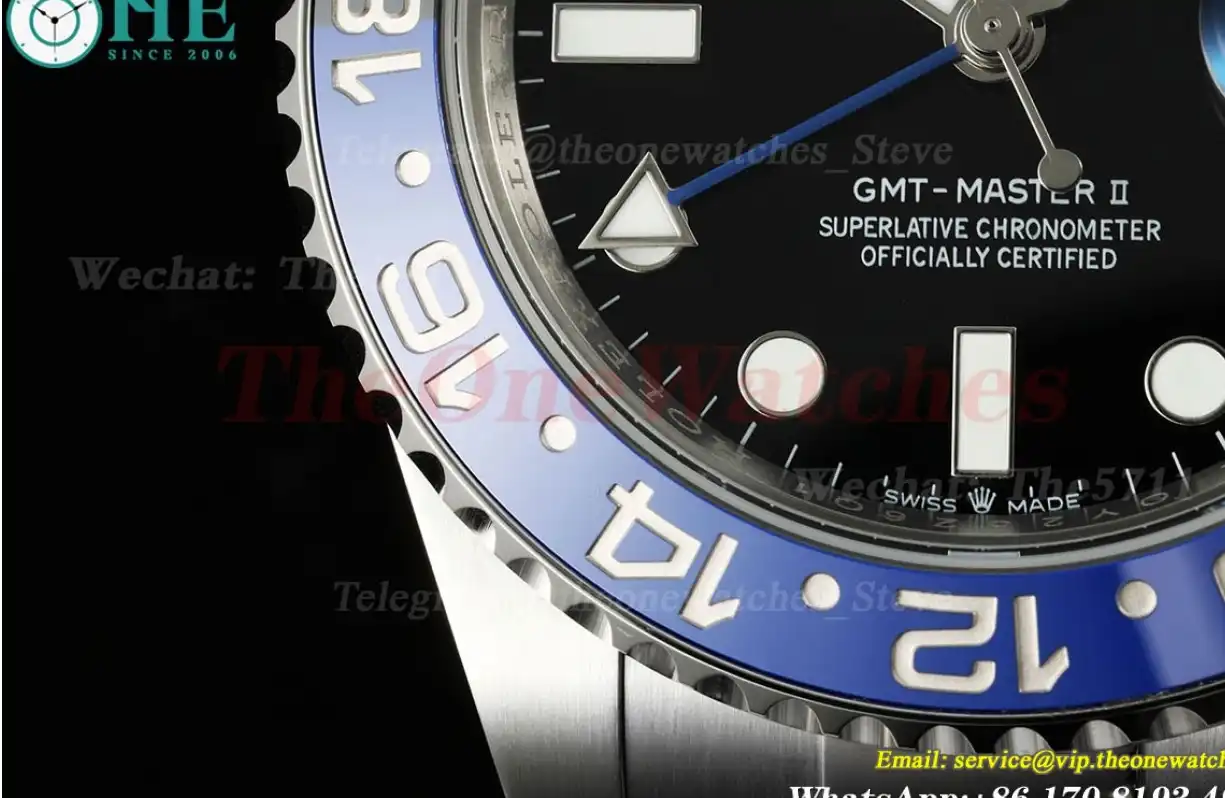 GMT Master II 126710 Batman Oys 40mm SS SS Black Dial THBF SH3285