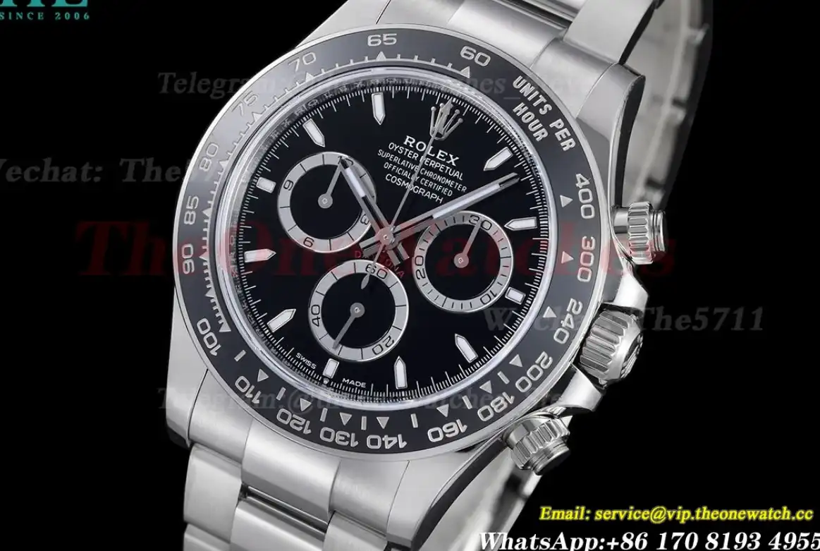 Daytona 126500LN 40mm SS SS Black Dial VSF DD4802