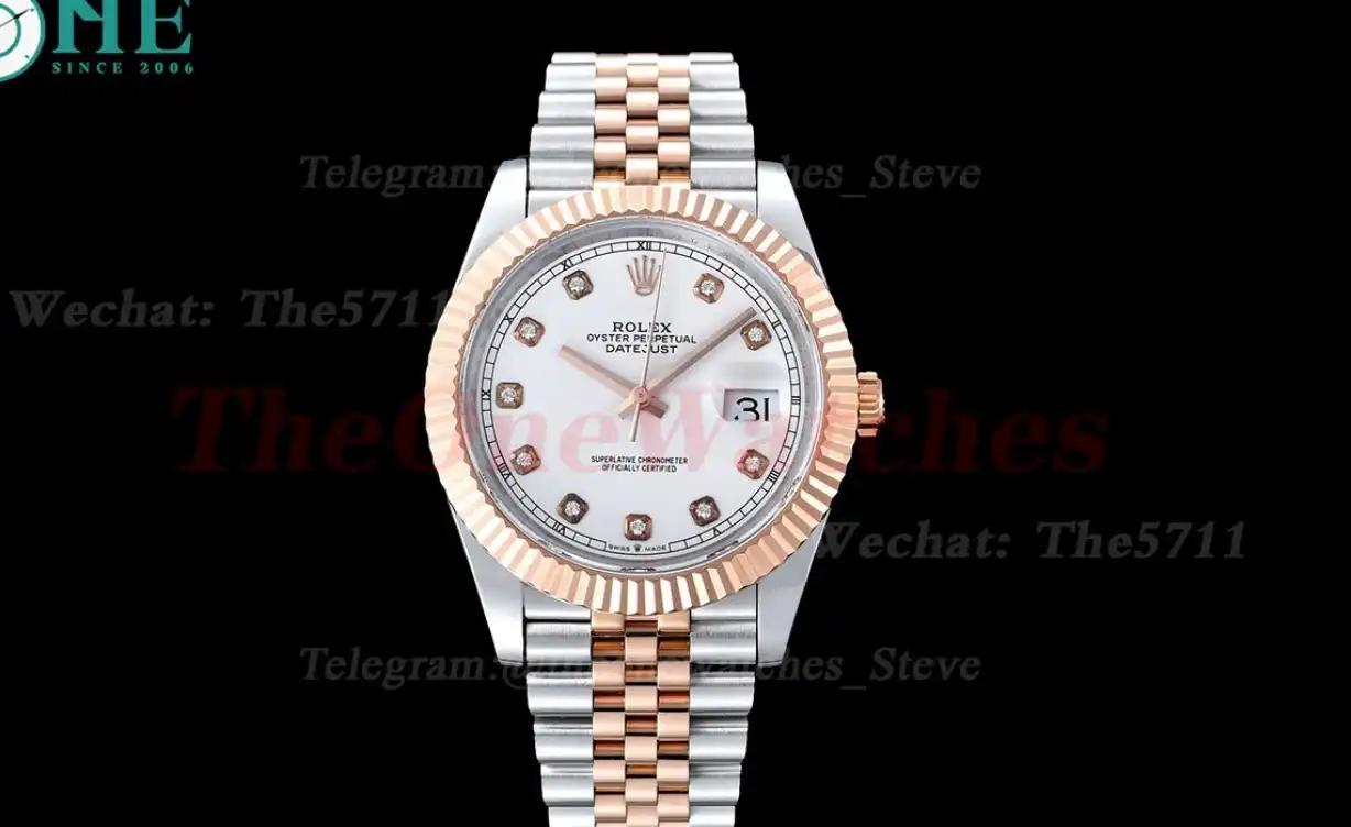 Datejust 126231 36mm White Dia SS RG GMF A2824