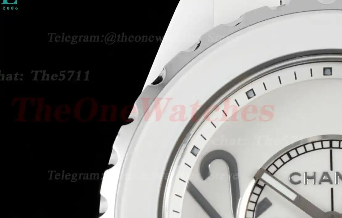 J12 38mm White Ceramic Cer Numeral Dial HTF A2892