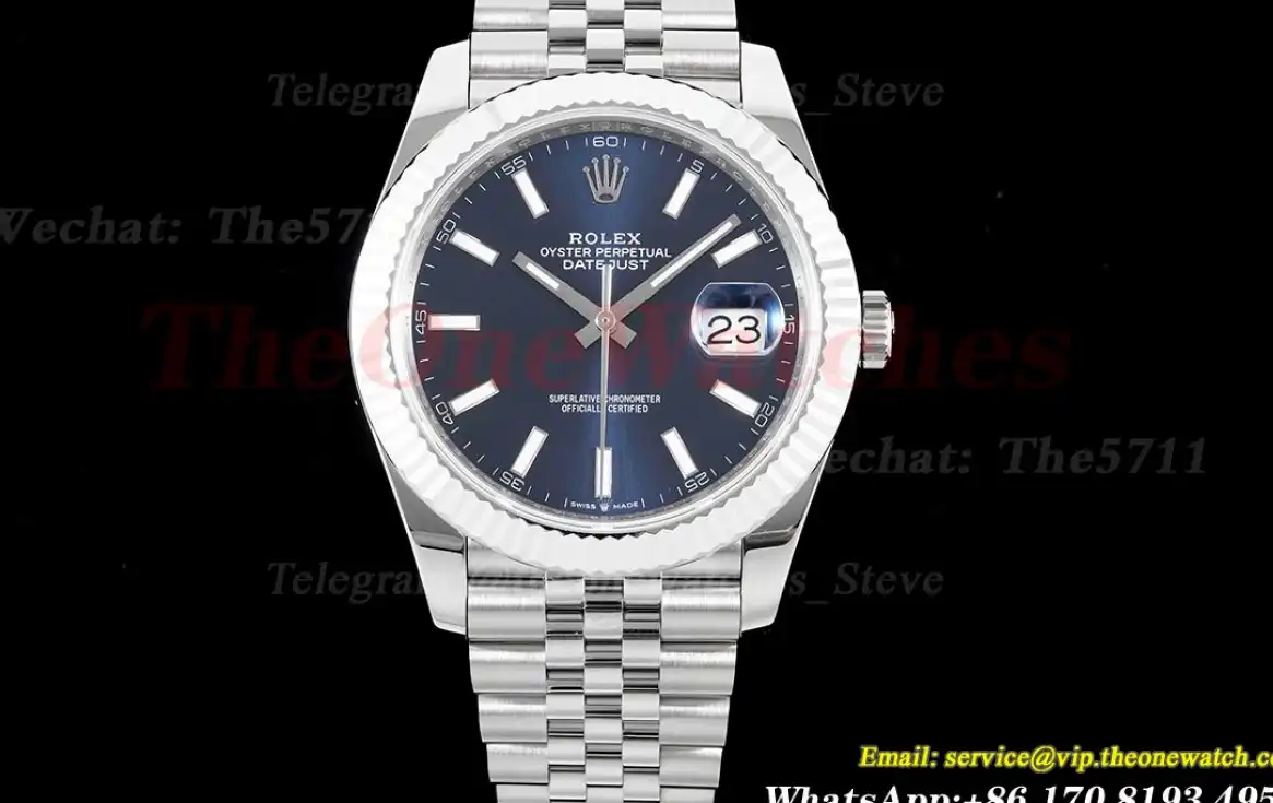 Datejust 126334 41mm Jub 904L SS SS Blue Stk ARF VR3235