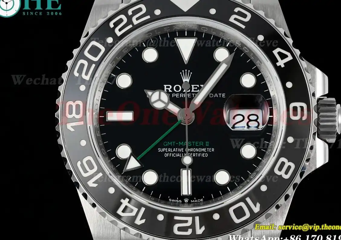 GMT Master II 126710 Bruce Wayne Jub 40mm SS SS Black Dial QF VR3285