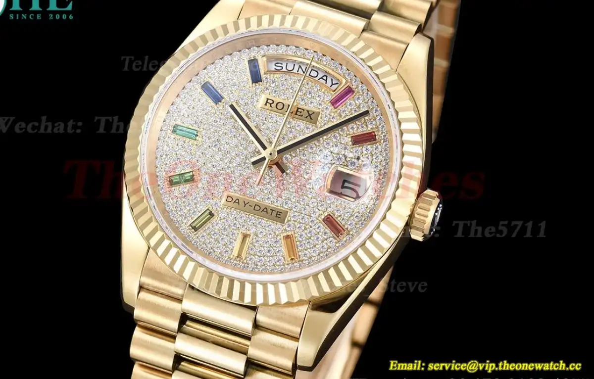 DayDate 36mm YG YG Flt Pres Diamond Dial RAF A2836