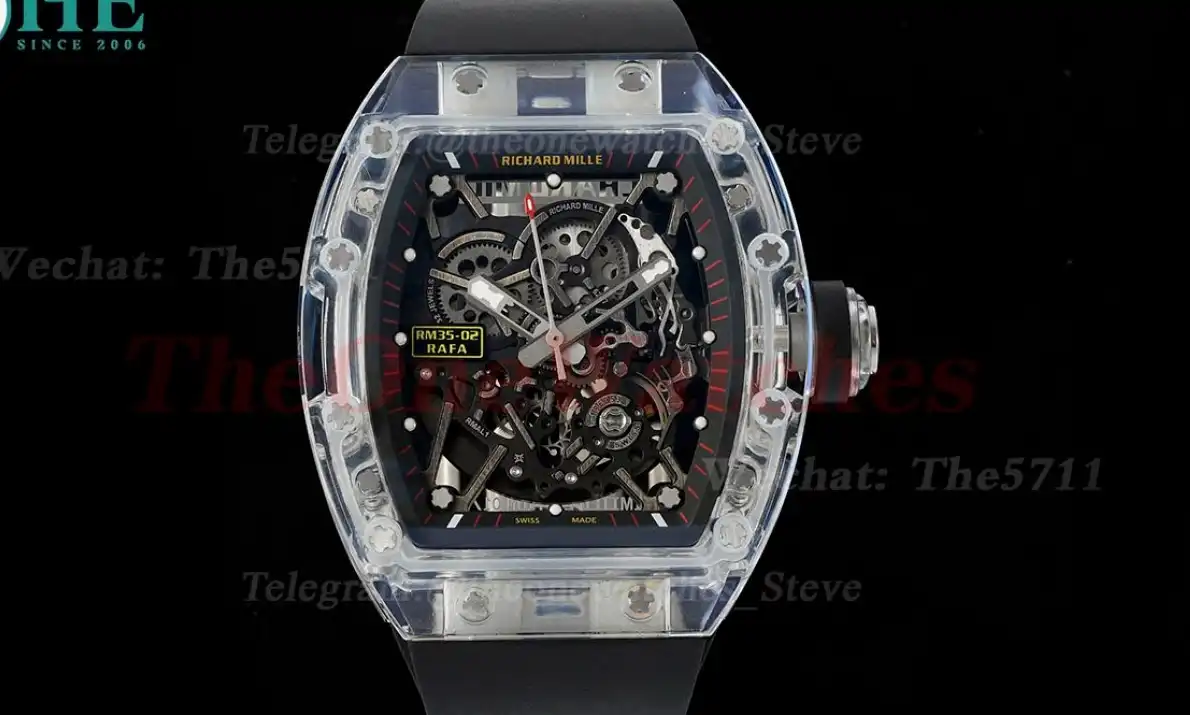 RM035-02 Skeleton Dial on Black Strap RMF RMAL1