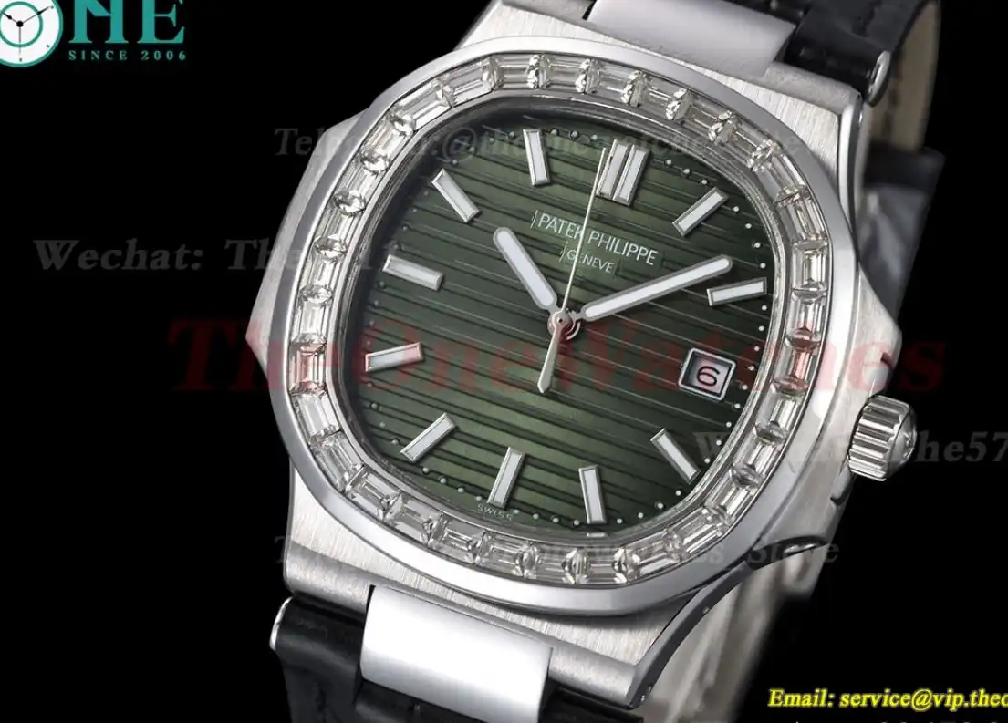 Nautilus Diamond 40mm SS LE Green Dial GDF MY8215