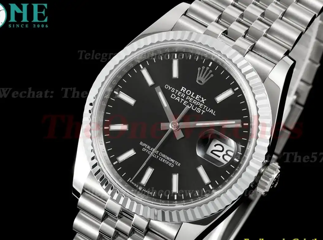 Datejust 126234 36mm Jub SS SS Black Stk JQF VR3235