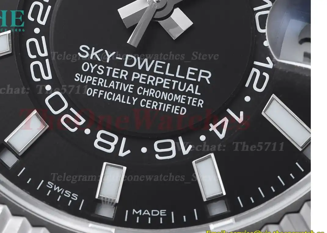 SkyDweller 42mm Diamond Oyster SS SS Black Stk FNF A9001