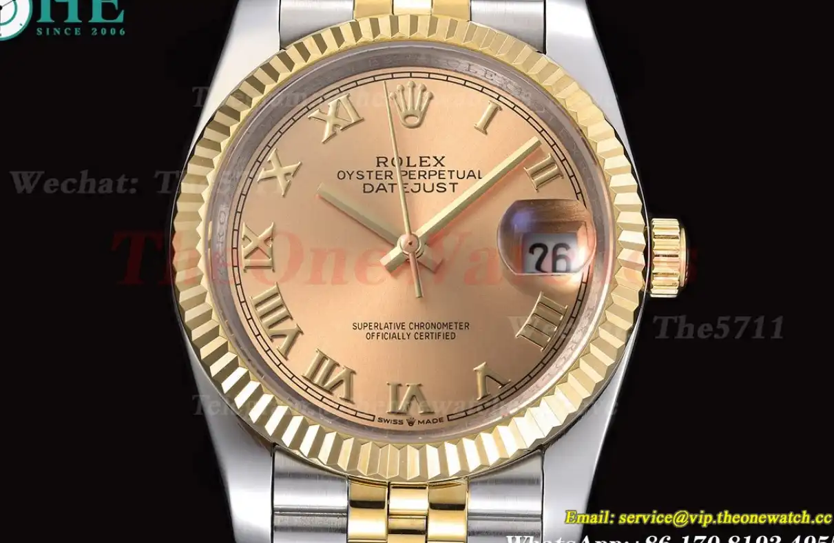 Datejust 126233 36mm Jub SS YG Rose Gold Dial GDF MY8215