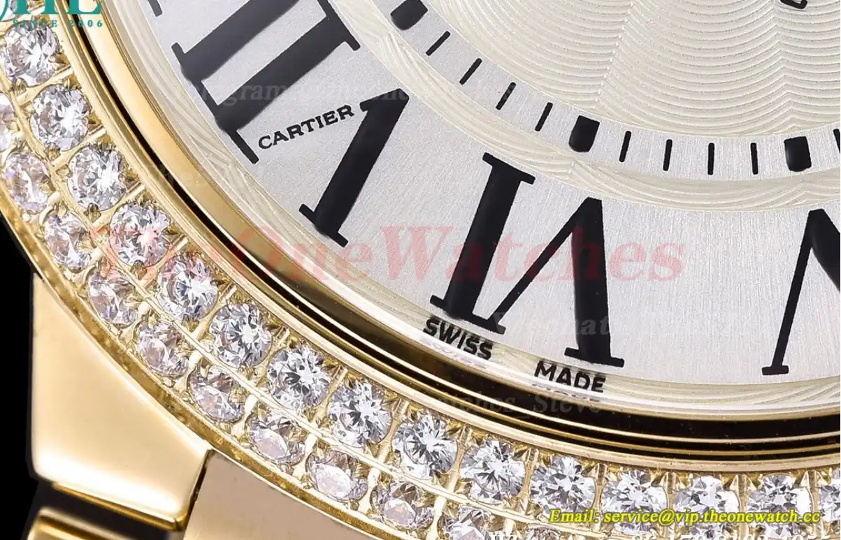 Ballon Bleu De Cartier 42mm Dia YG YG White Dial GDF MY8215