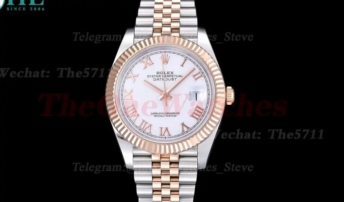 Datejust 126331 41MM RG SS White Rmn EWEF A3235