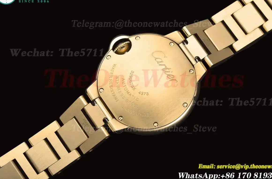 Ballon Bleu De Cartier 33mm YG YG White Rmn Oyster GDF NH05