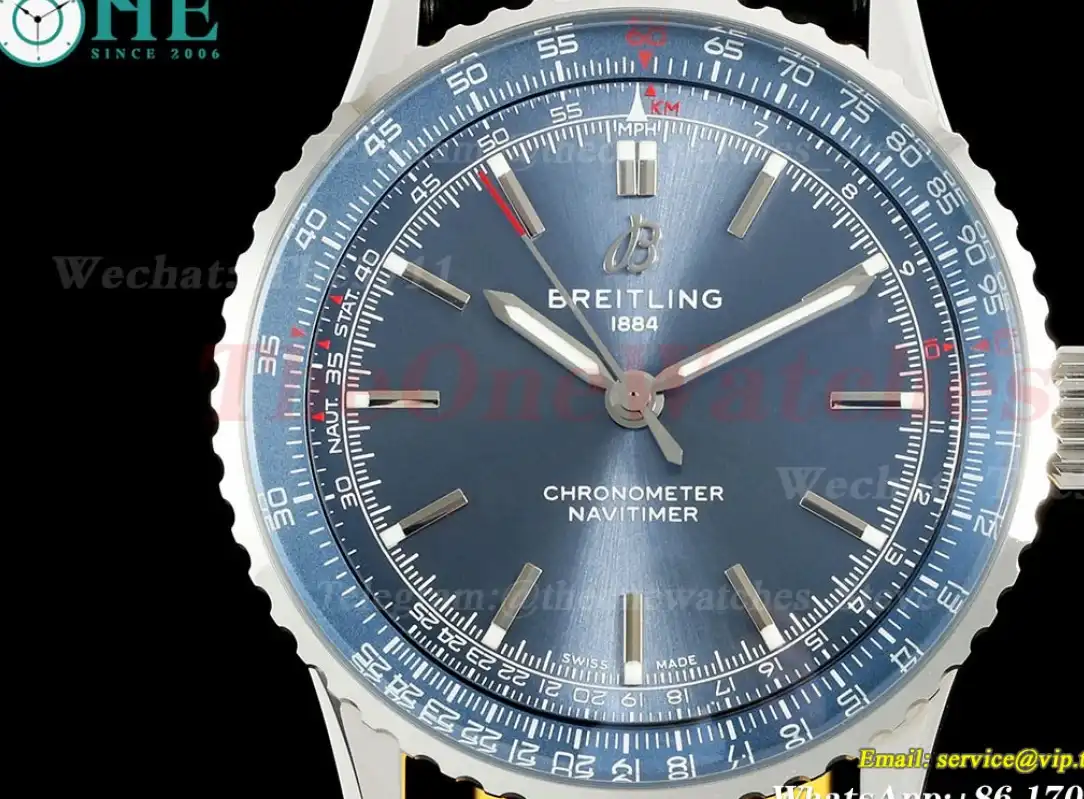 Navitimer 1 2024 41mm Date SS LE Blue Dial TF A2824