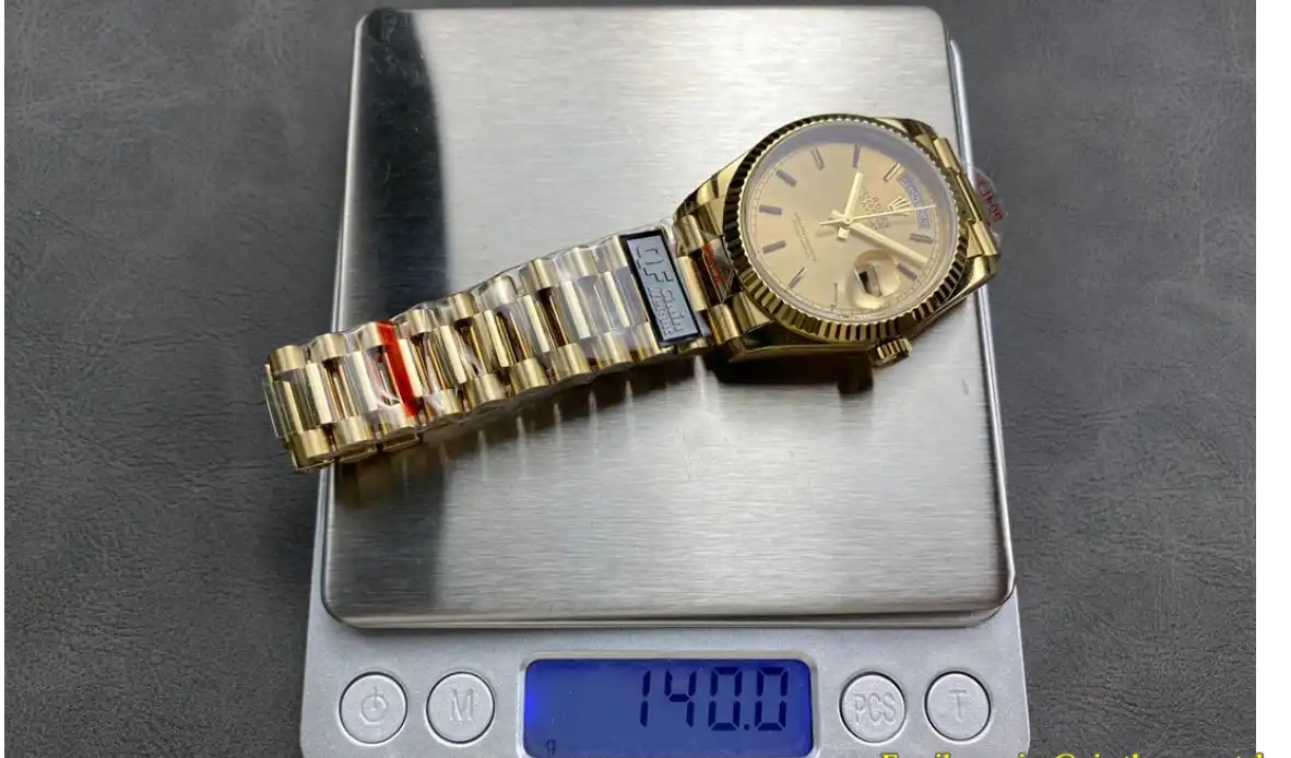 DayDate 128238 36mm YG YG Gold Stk QF V3 VR3255(Gain Weight)