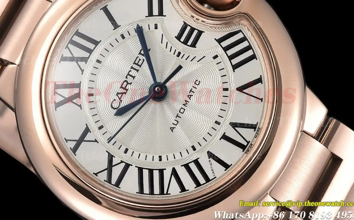 Ballon Bleu De Cartier 33mm RG RG White Rmn GDF NH05