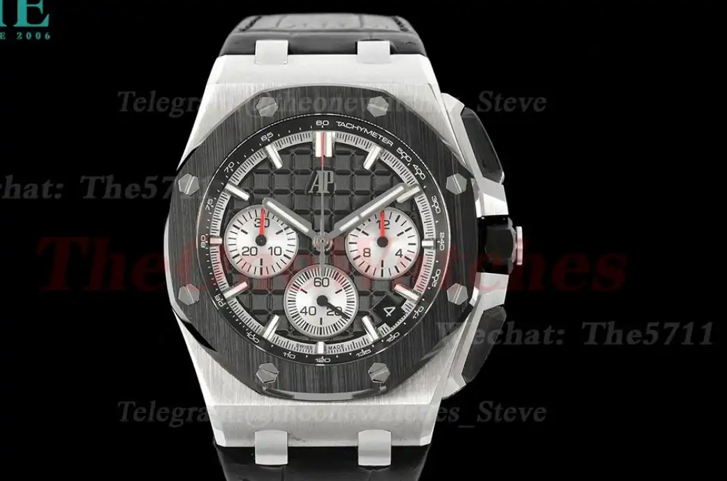 Royal Oak Offshore 26420 43mm SS LE Black Wht APPF A4401