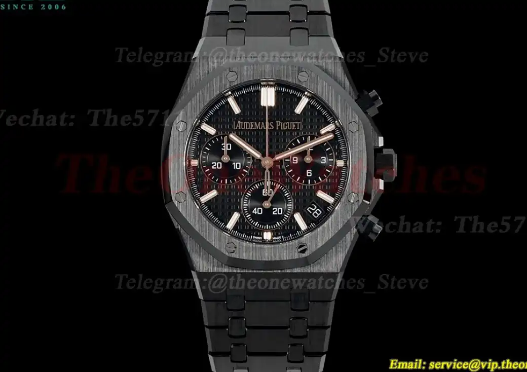 Royal Oak Chrono 26240CE 41mm Ceramic Cer Black Dial APS SH4401 Super Clone