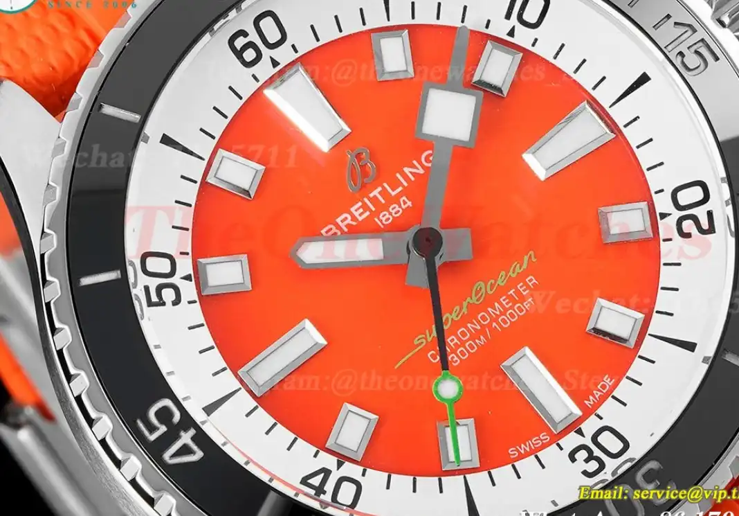 Superocean 42mm SS RU Orange Dial BLSF A2824