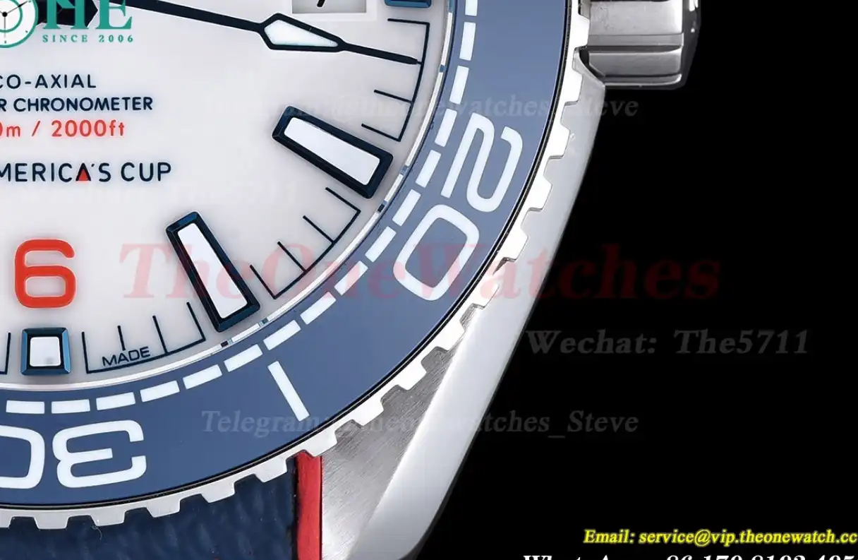 Seamaster 600M 43.5mm America's Cup SS RU White VSF A8900 Super Clone