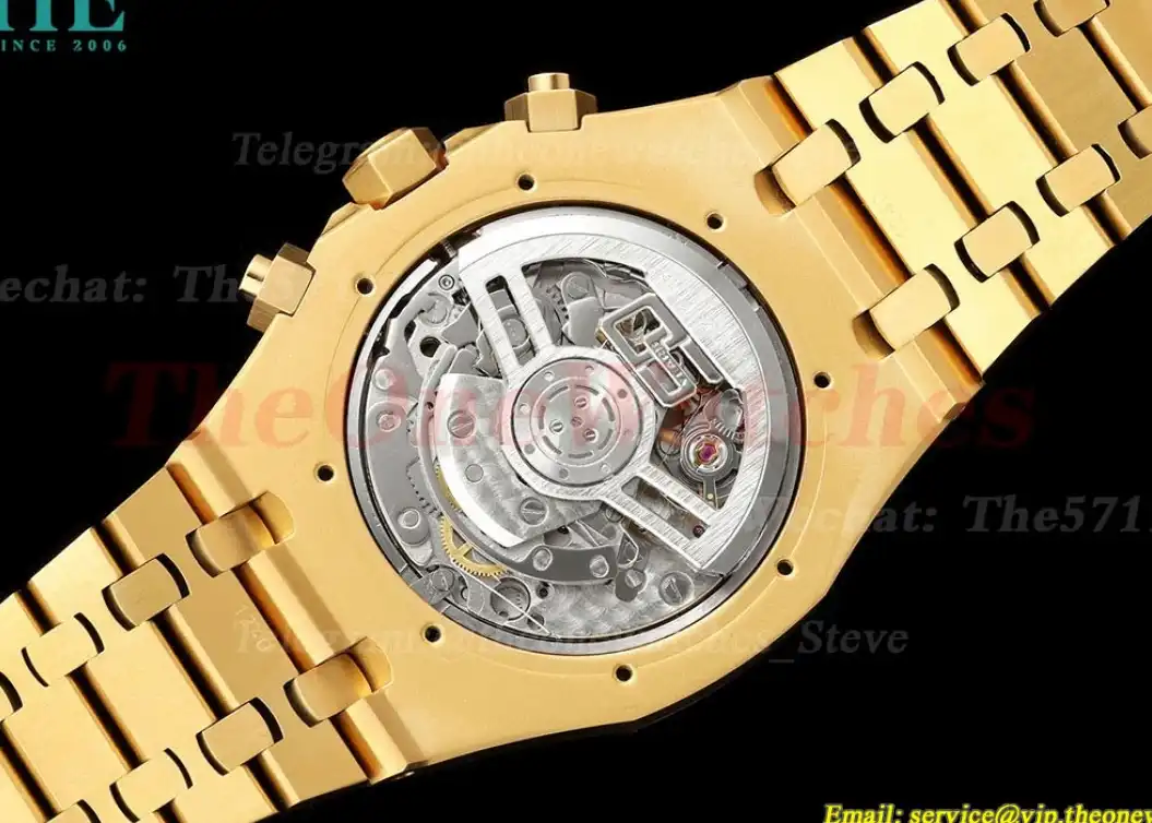 Royal Oak Chrono 26240BA 41mm YG YG Yellow Dial BF A7750