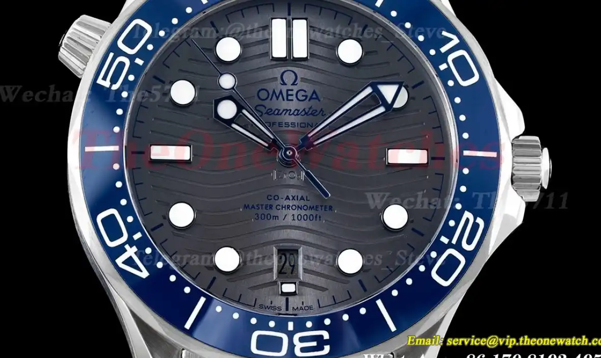 Seamaster 300m 42mm SS SS Grey Blue ZF A8800