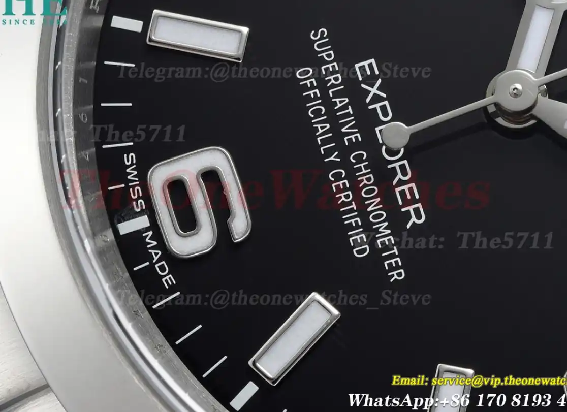 Explorer I 214270 39mm SS SS Black Dial Clean VS3130