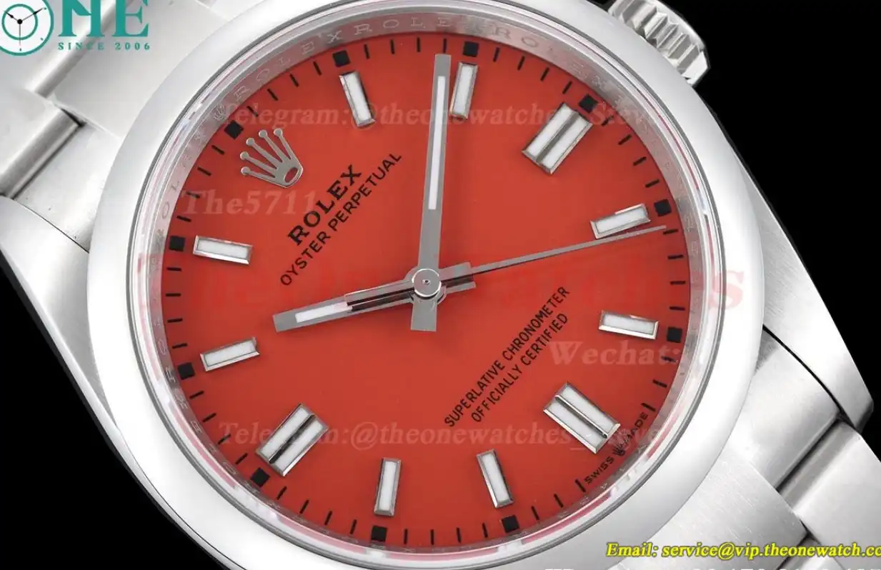 Oyster Perpetual 126000 36mm SS SS Red Dial VSF VS3230