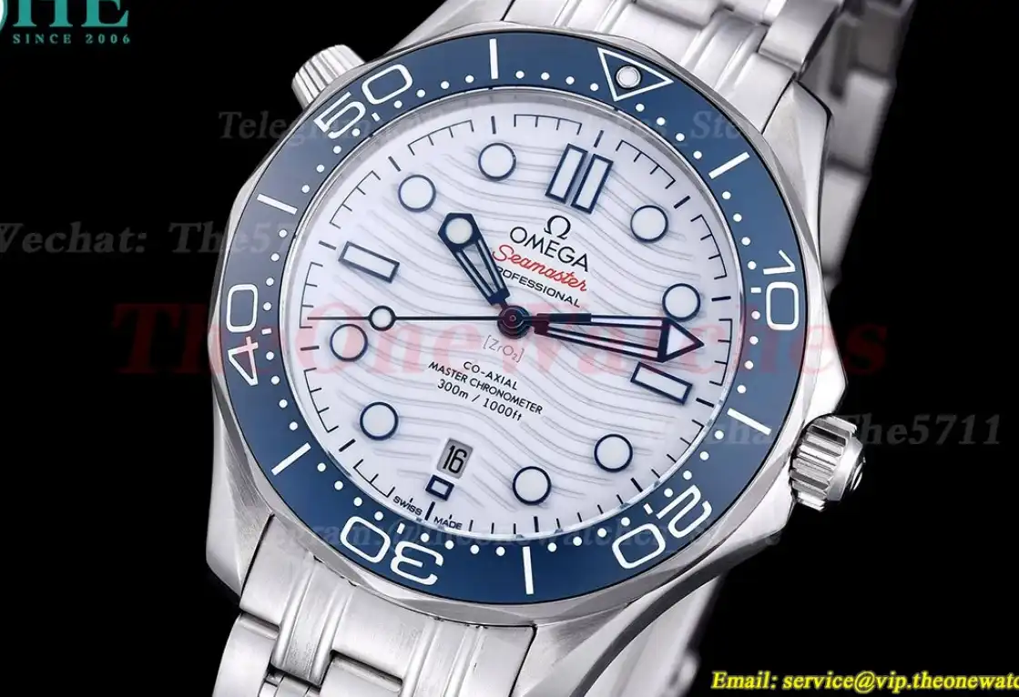 Seamaster 300m 42mm SS SS White Dial GDF MY8215