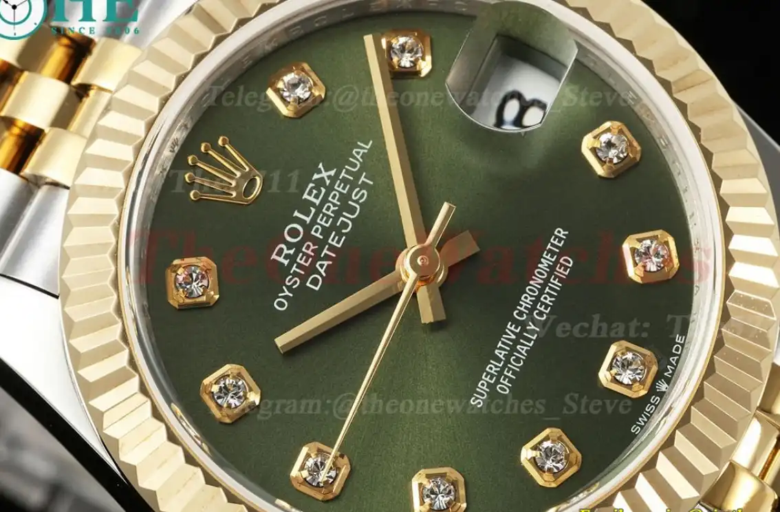 Datejust 178313 31mm Jub YG SS Green Dia GMF A2824