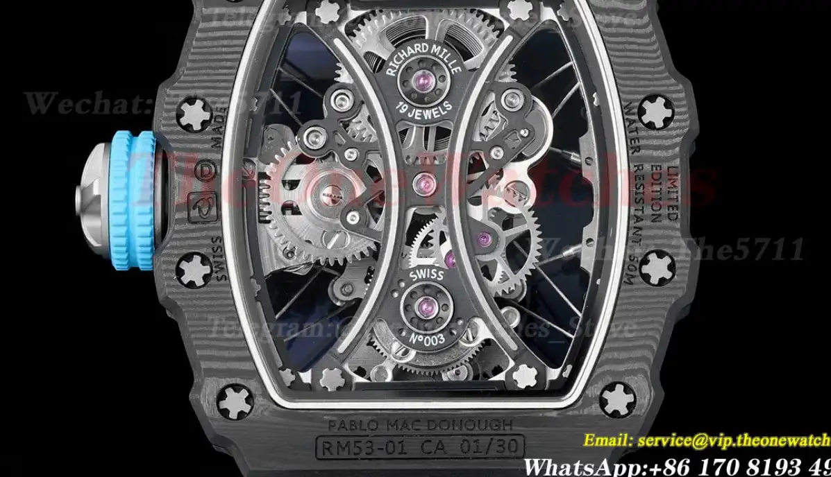 RM53-01 Carbon NY Skeleton Dial RMF Tourbillon