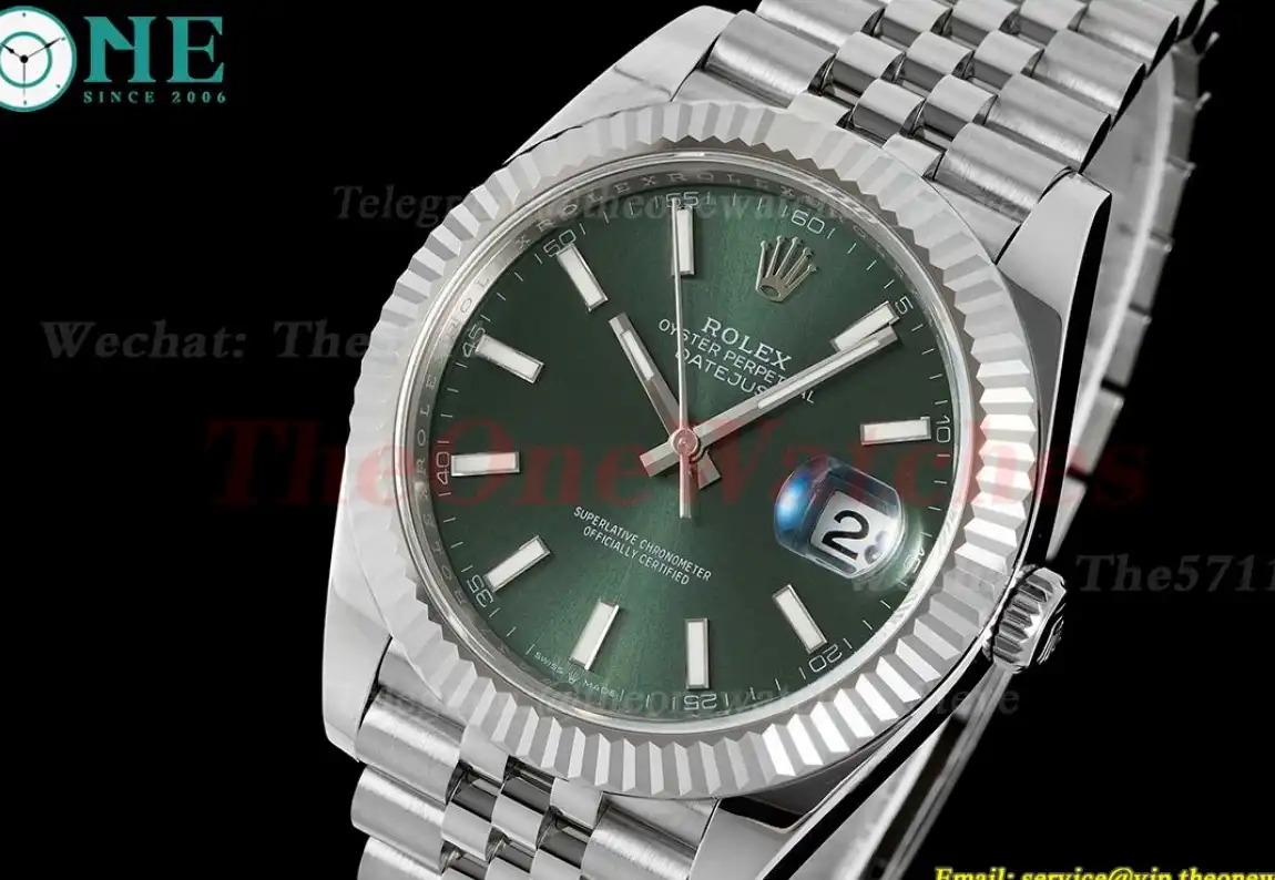 Datejust 126334 41mm Jub SS SS Green Stk EWEF A3235