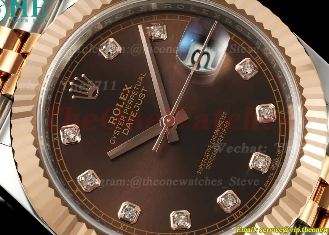 Datejust 126331 41mm Jub RG SS Brown Dia EWEF A3235