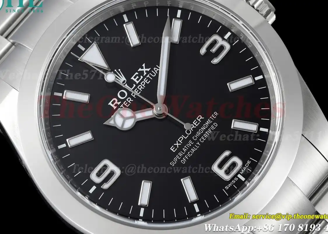 Explorer I 214270 39mm SS SS Black Dial Clean VS3130