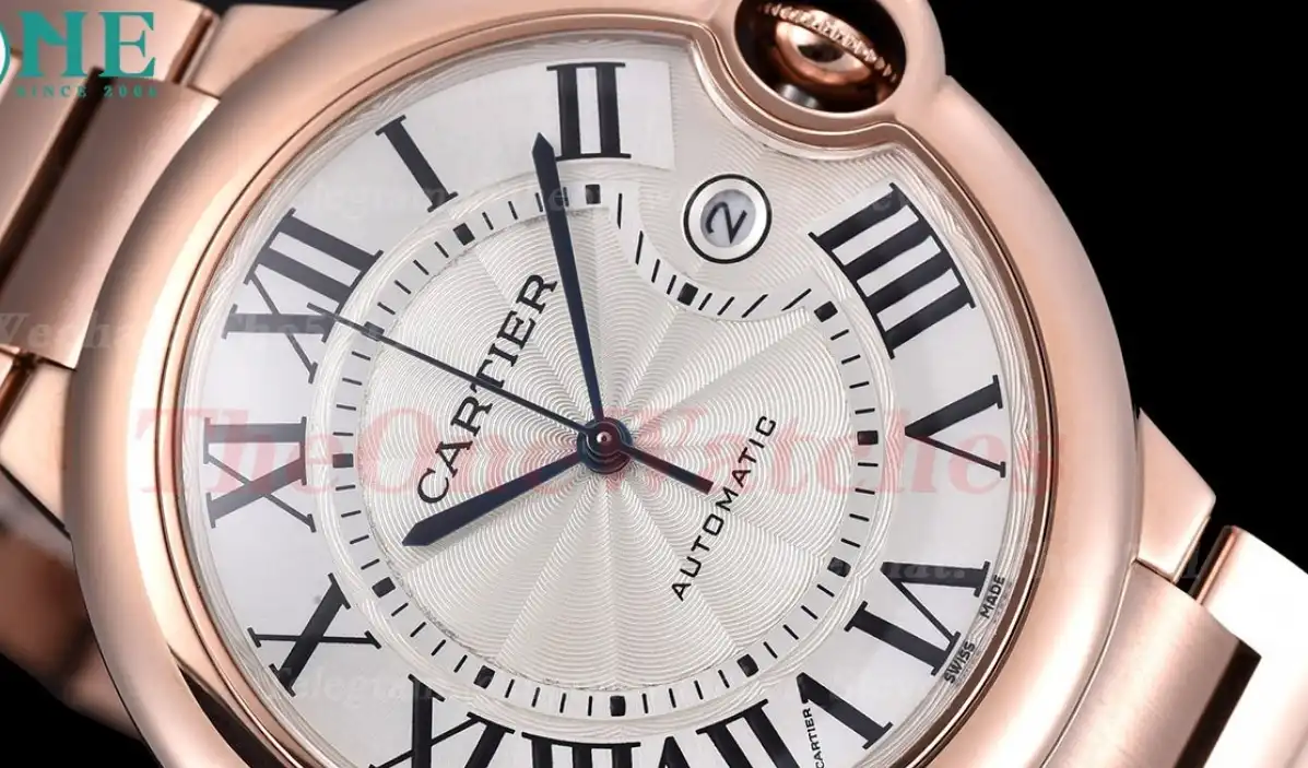 Ballon Bleu De Cartier 42mm RG RG White Dial GDF MY8215