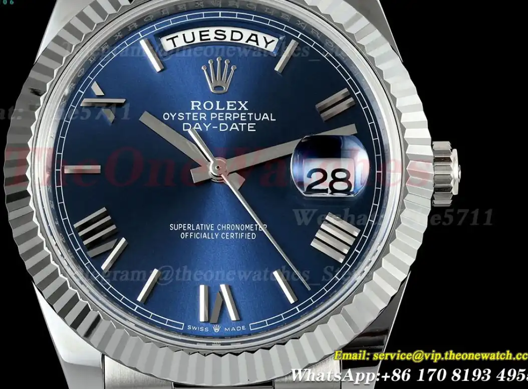 DayDate 228239 40mm SS SS Blue Rmn NOOB A2836(Gain Weight)