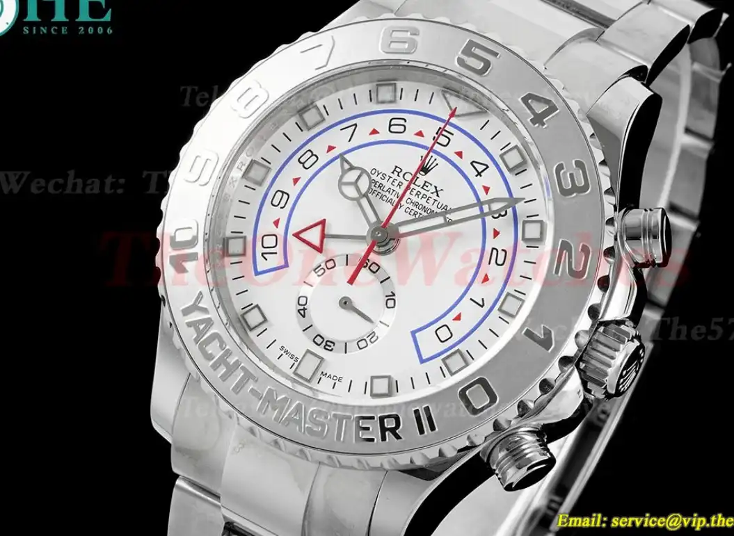 Yacht-Master II 116689 44mm SS SS White Num KF A7750