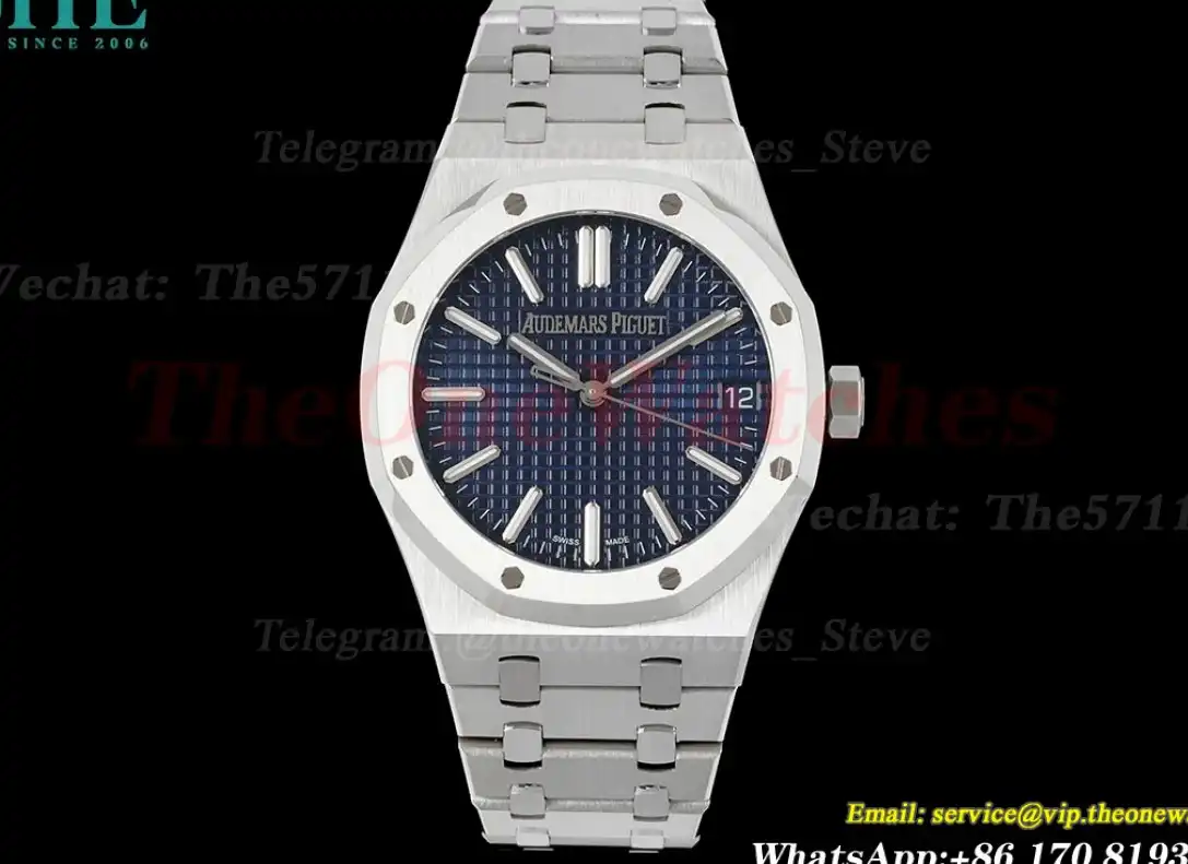 Royal Oak 41mm 15510 SS SS Dark Blue Stk IPF A4302 Super Clone