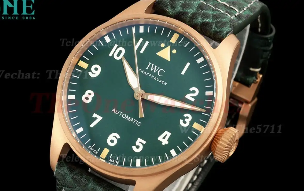 Big Pilot Spitfire 43mm Bronze LE Green Dial M+ 8N24