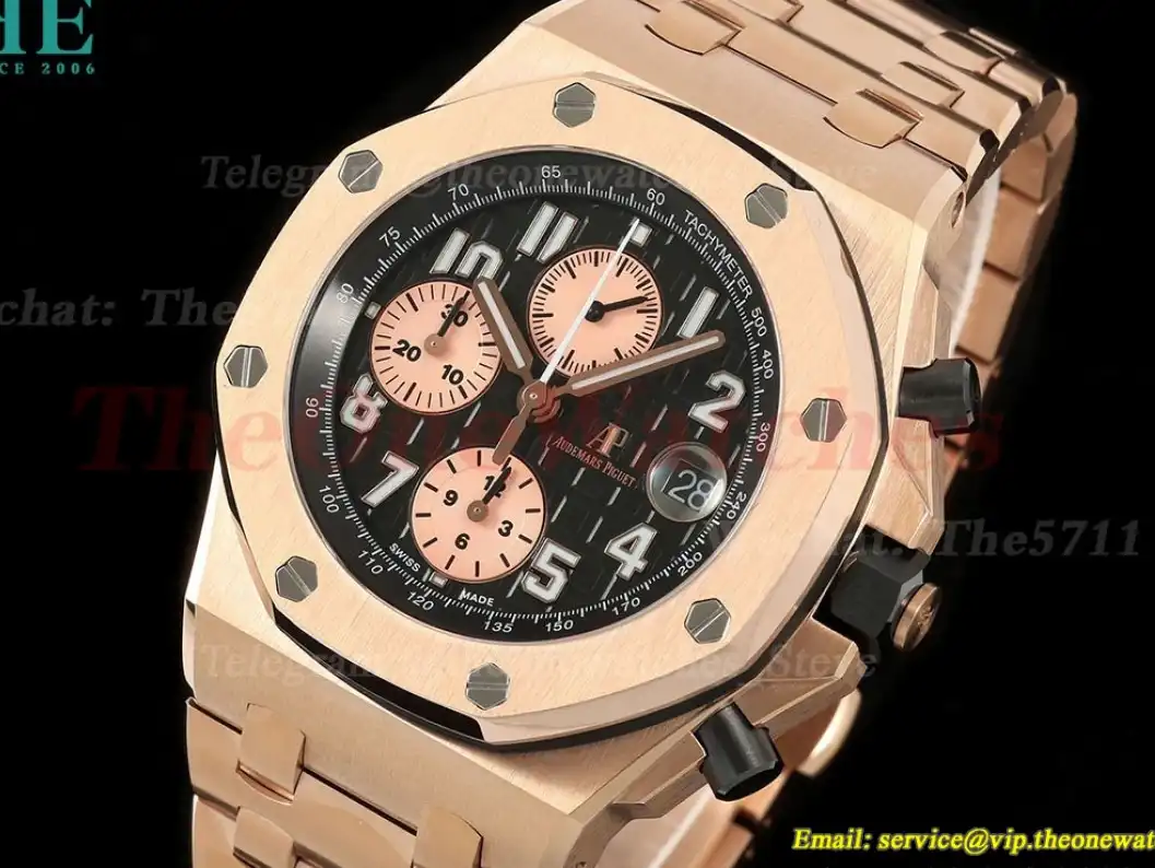 Royal Oak Offshore 26470OR 42mm RG RG Black Dial TKF A7750