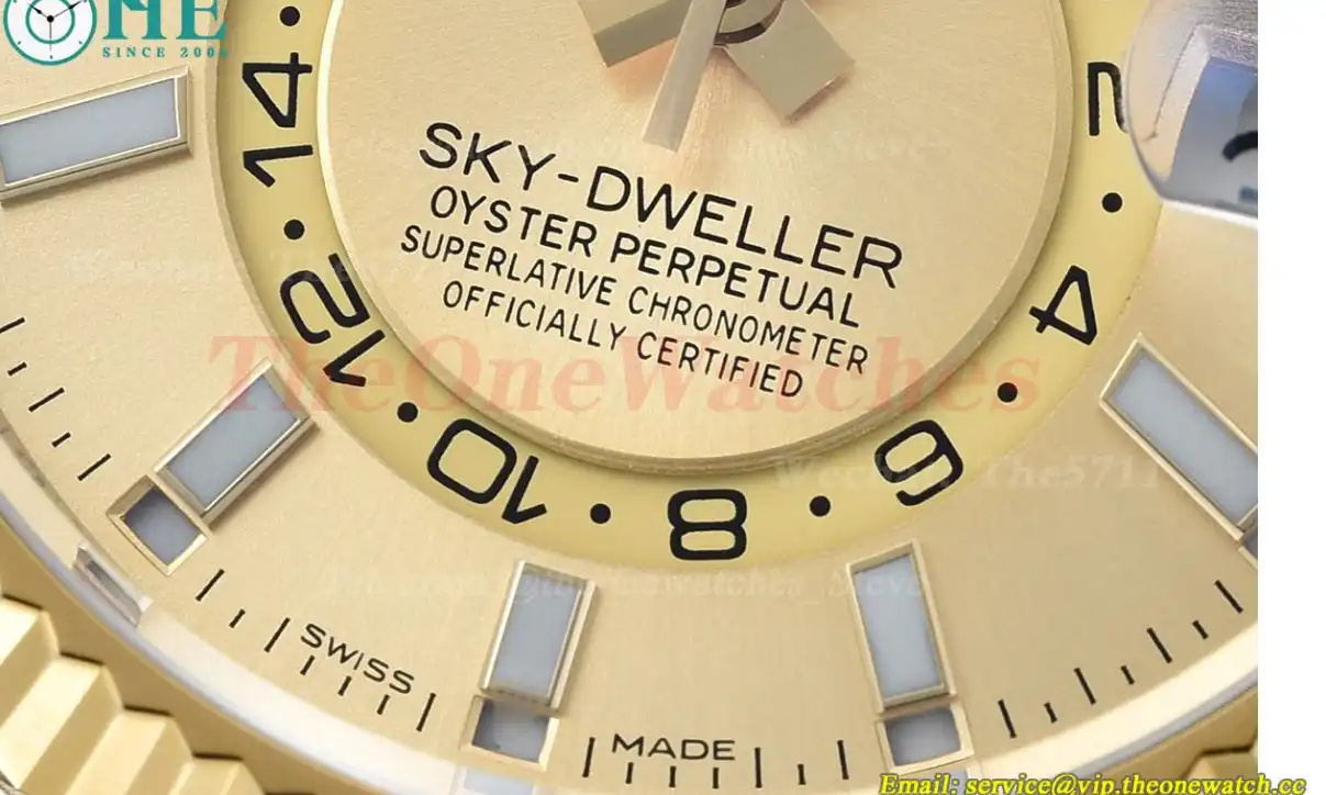 SkyDweller 42mm Diamond Oyster SS YG Gold Stk FNF A9001