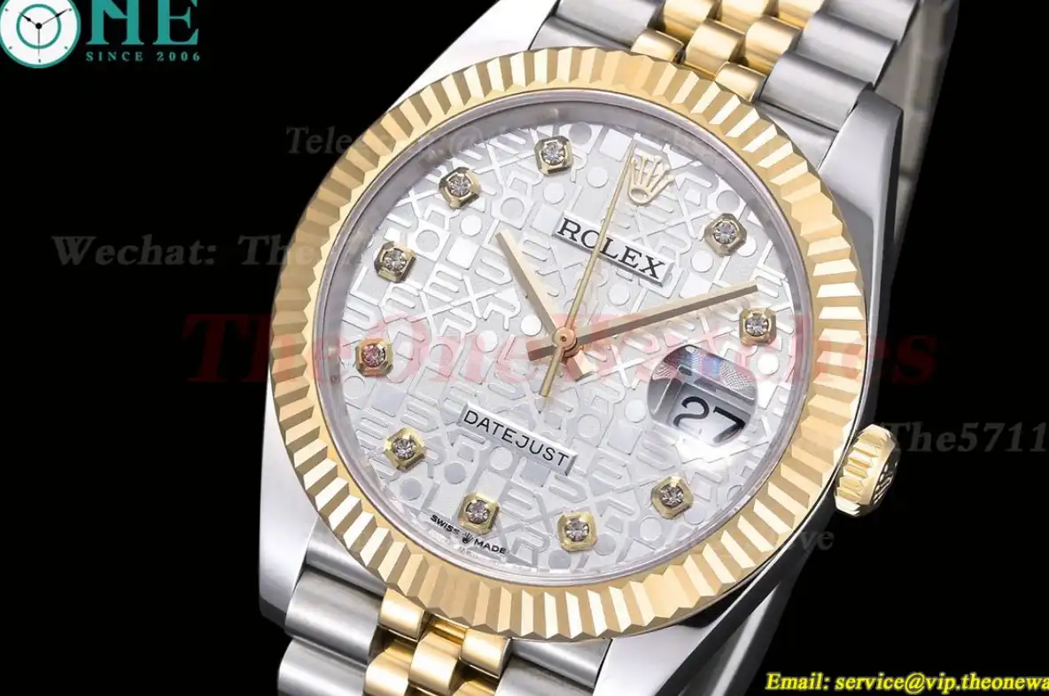 Datejust 126333 41MM YG SS Silver DIa EWEF A3235