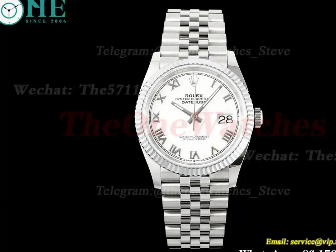 Datejust 126234 36mm Jub SS SS White Rmn JQF VR3235