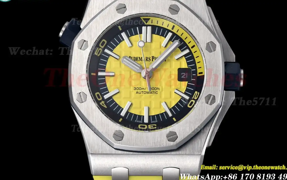 Royal Oak Offshore Diver 15710 42mm SS RU Yellow Stk GDF MY8215