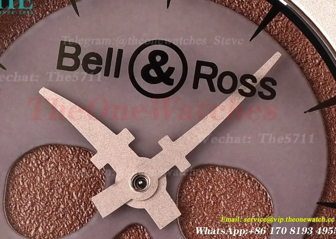 Bell & Rose Instruments BR01 46mm Bronze Case on Black Leather Strap BRSF A2824