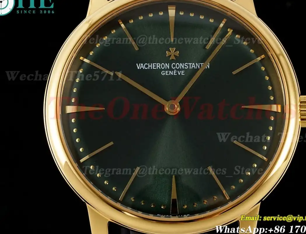 Patrimony 81180 YG LE Green Dial KZF MY9015