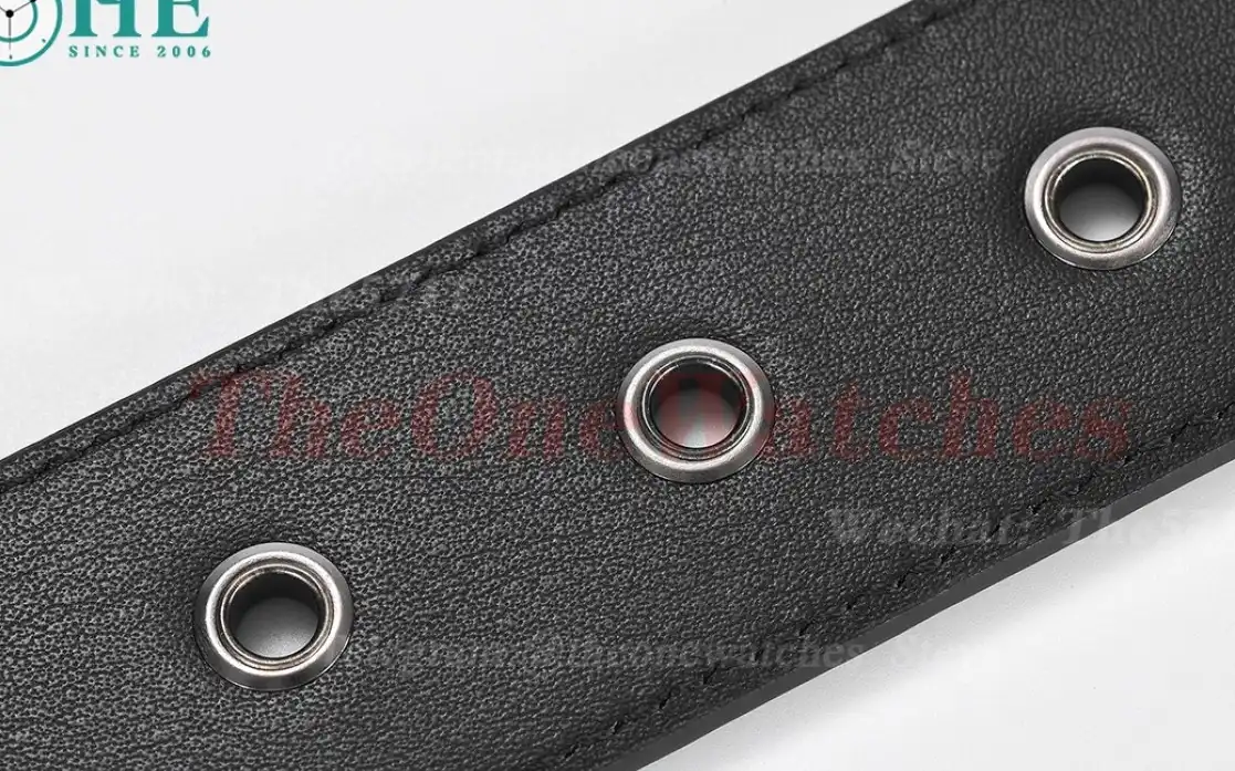 Silver Brass Buckle on Black Braided Leather Belt 4.0cm