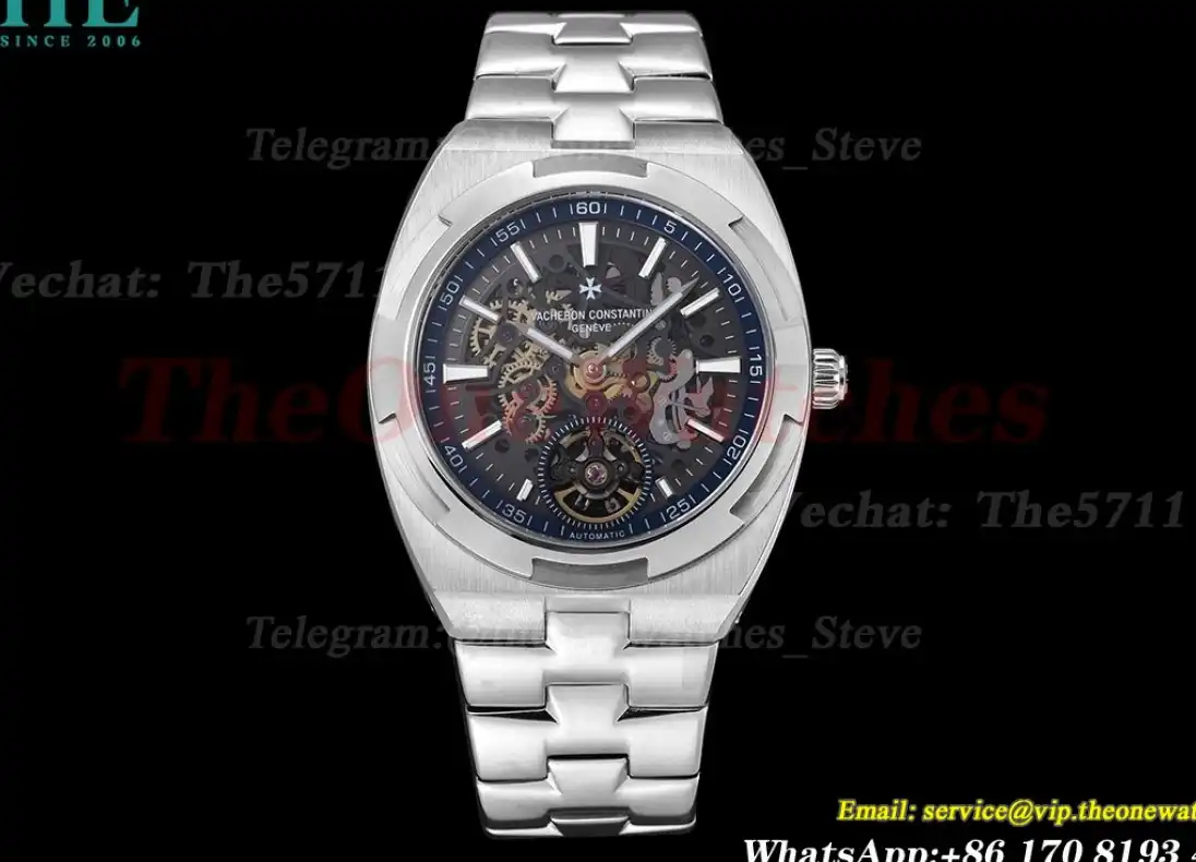 Overseas 6000V 41mm SS SS Skeleton Dial GDF A7500