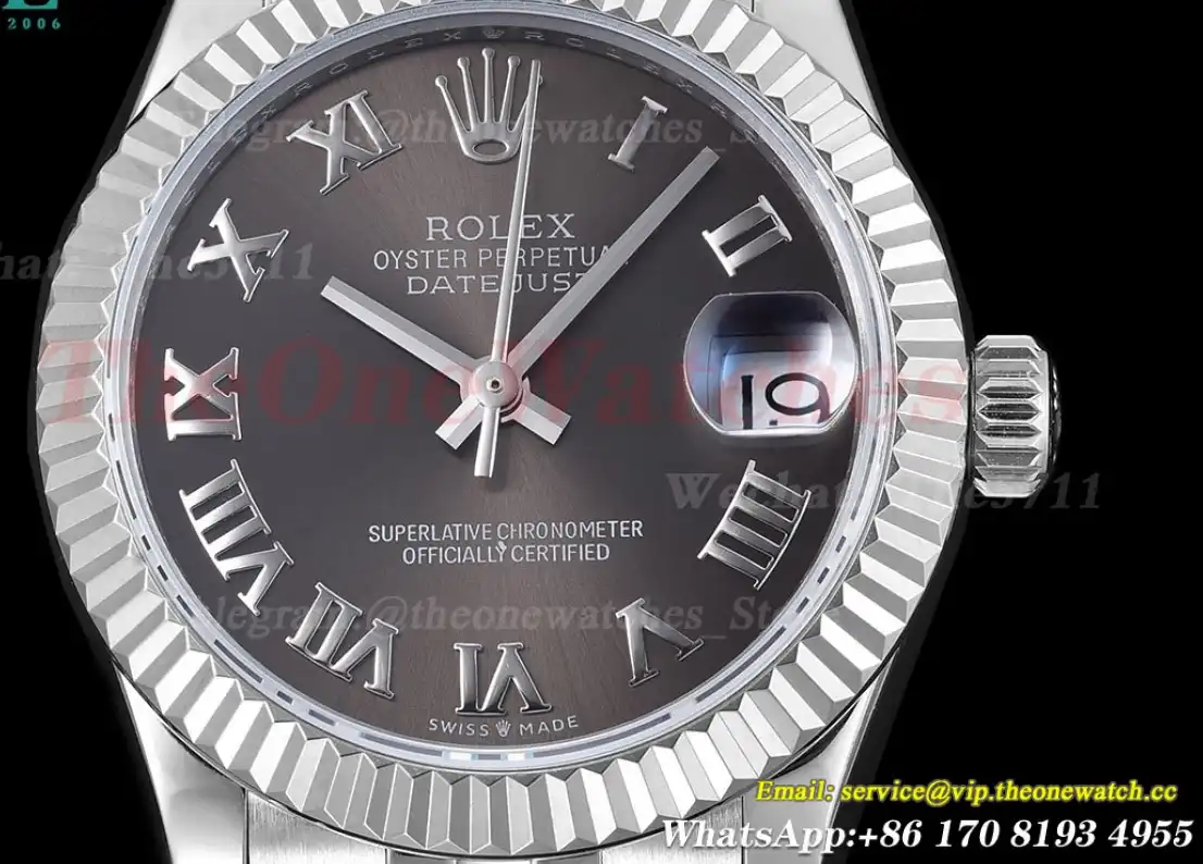 Datejust ladies 31mm SS SS Grey Rmn WF A2671